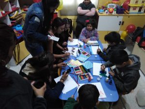 Estudiantes de Trabajo Social celebraron el Día del Niño en la Corporación Amor y Esperanza