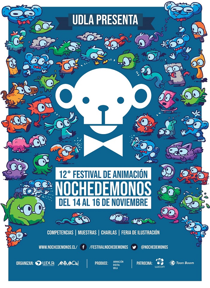 14 al 16 de noviembre. XII Festival de animación digital: «Noche de Monos». Organiza: Escuela de Diseño y Arte Digital