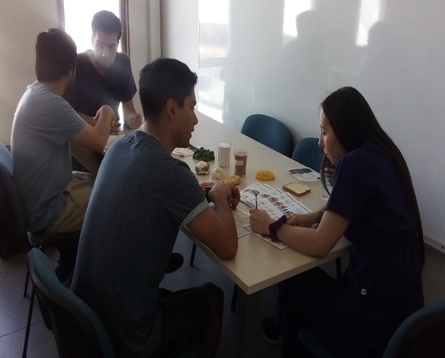 Estudiantes de Nutrición y Dietética hicieron intervención nutricional en la Universidad Técnica Federico Santa María