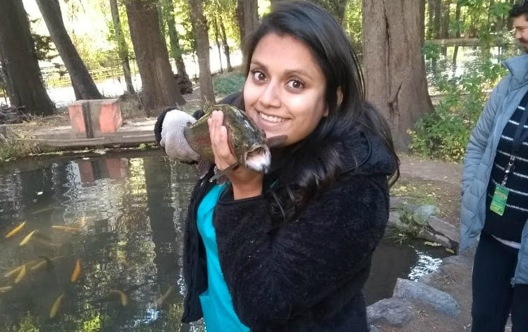 Alumnos de Medicina Veterinaria de sedes Viña del Mar y Santiago visitaron la Piscicultura Río Blanco