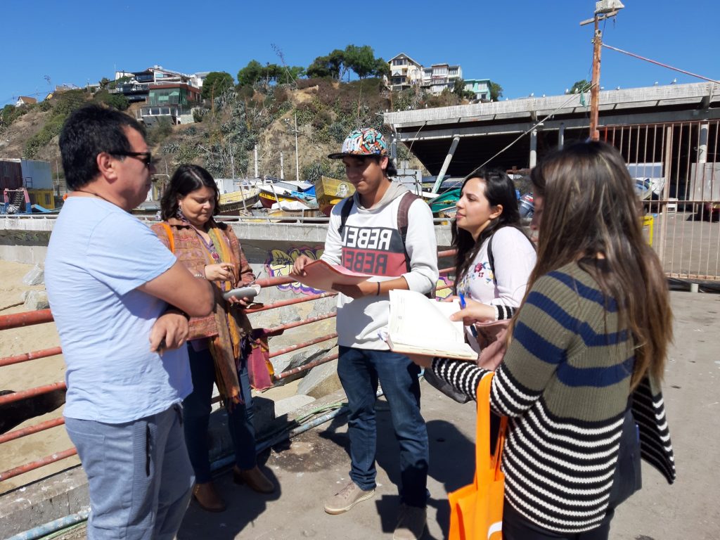 Estudiantes de Trabajo Social realizaron trabajo territorial con dirigentes de la pesca artesanal de Valparaíso