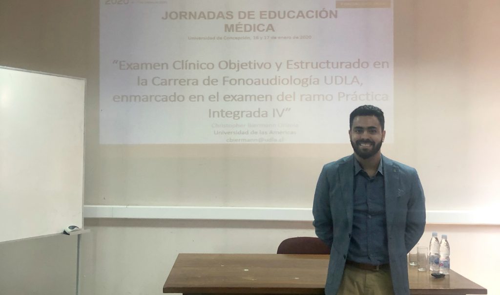 Académico de la Escuela de Fonoaudiología expone en Jornada de Educación Médica de la Universidad de Concepción